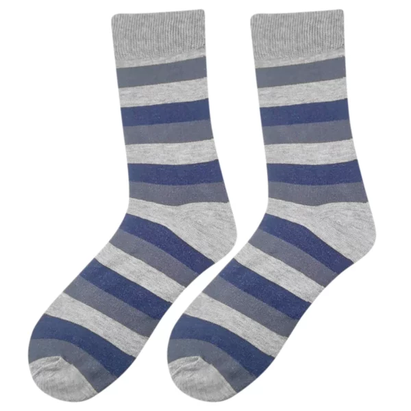 Skarpety garniturowe melanż z szarym