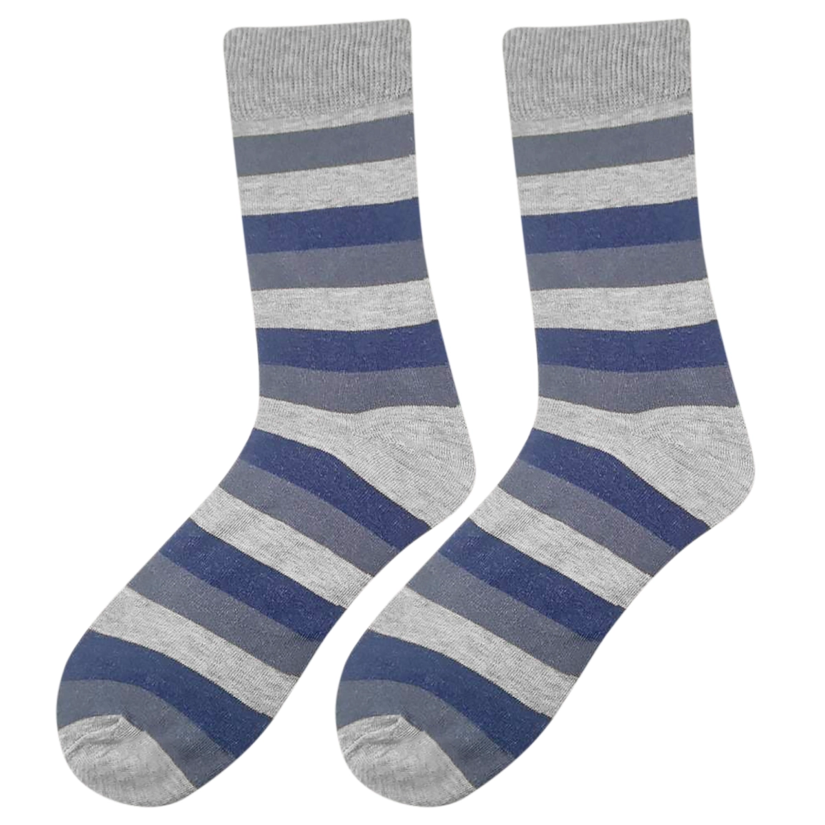 Ciemny melanż z szarym Skarpety garniturowe melanż z szarym - obrazek 1