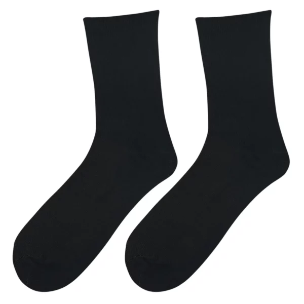 Single Rubber Suit Socks Black
