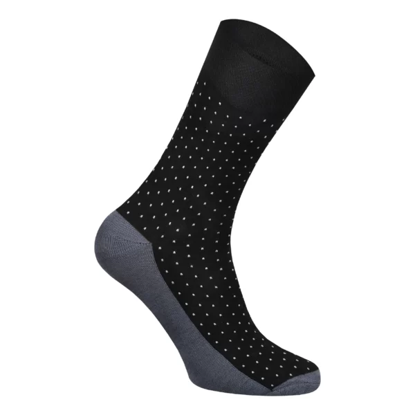 Suit socks dots on black