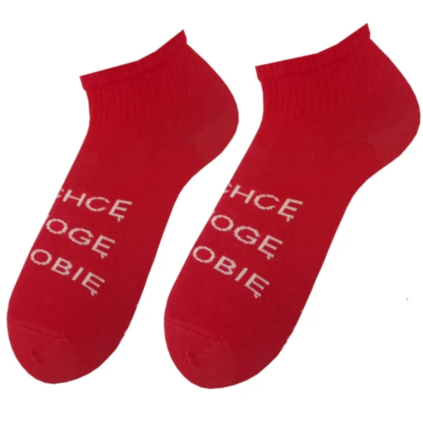 Socks I want I can do red