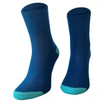 Medical Line socks dark blue with green toe and heel - Image 6
