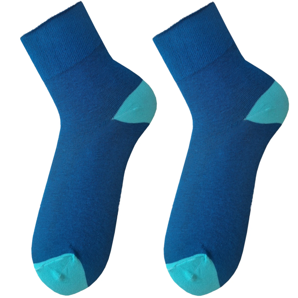 medical dwukolor5 (1) Skarpetki Medical Line ciemny niebieski z zielonymi palcami i piętą - obrazek 1