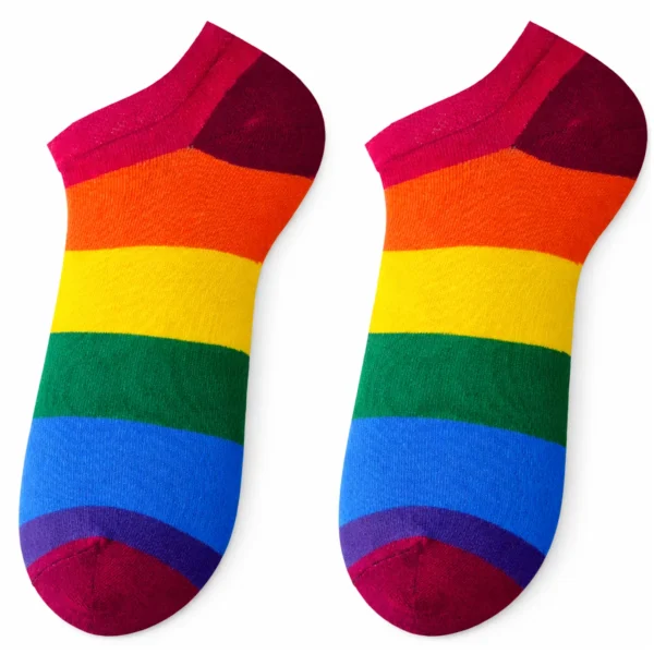 Rainbow Striped Feet