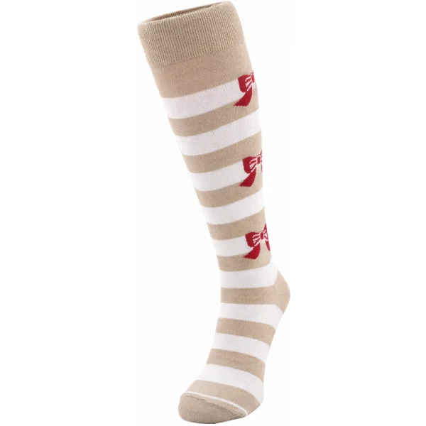 Beige Stripes with Bows