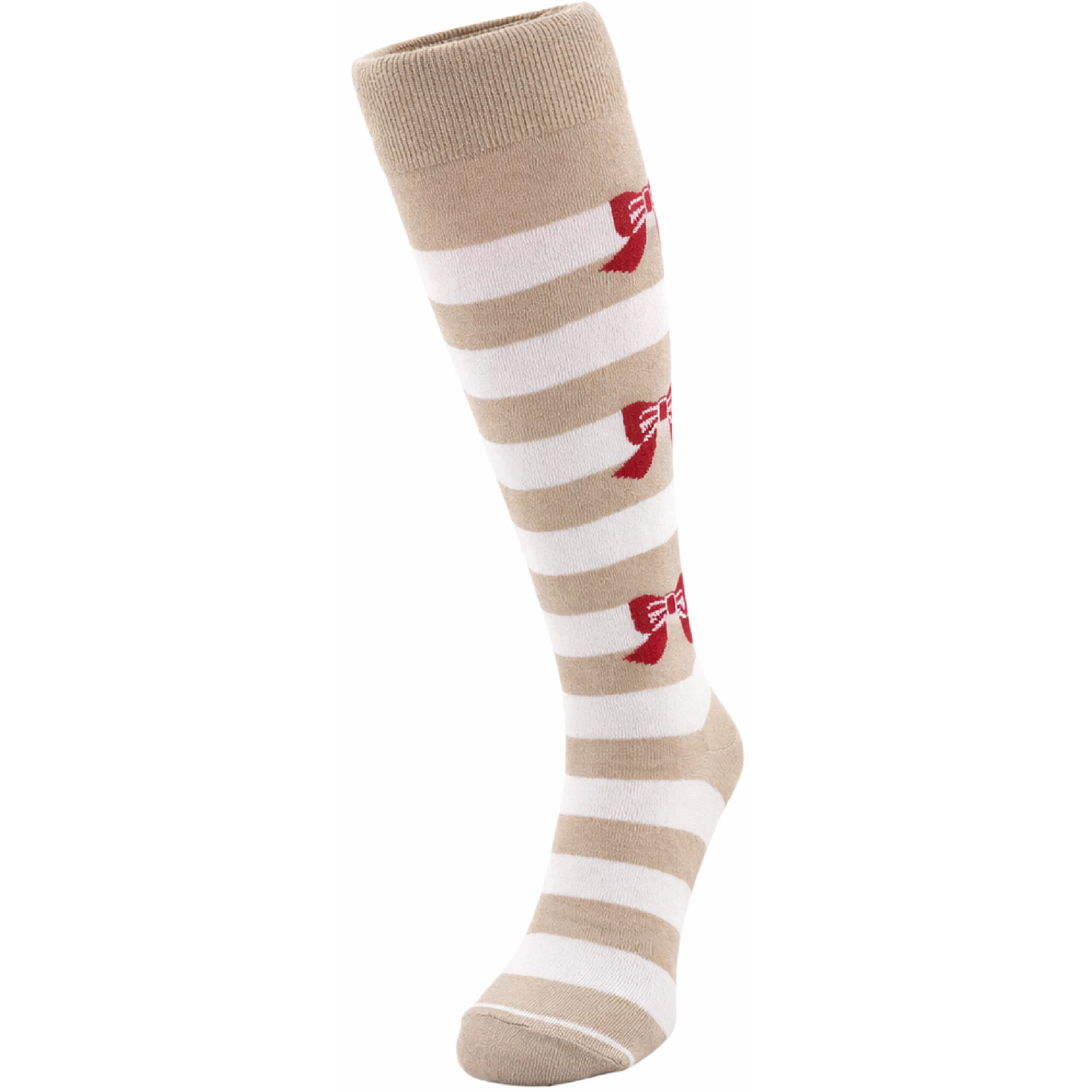 1 Beige Stripes with Bows - Image 1