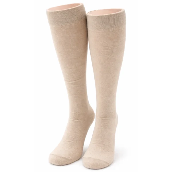 Beżowe Podkolanówki