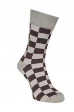 Brązowo-beżowa Kratka - obrazek 2