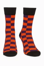 Fioletowo-pomarańczowa Krata - obrazek 2