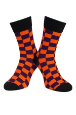 Fioletowo-pomarańczowa Krata - obrazek 3