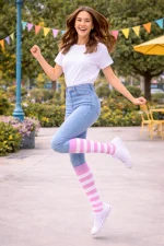 Pink and White Stripes - Image 3