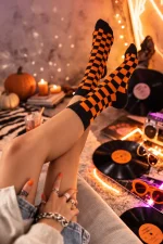 Czarno-pomarańczowa Kratka - obrazek 6