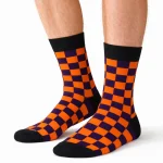 Fioletowo-pomarańczowa Krata