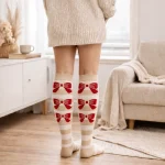 Beige Stripes with Bows - Image 4